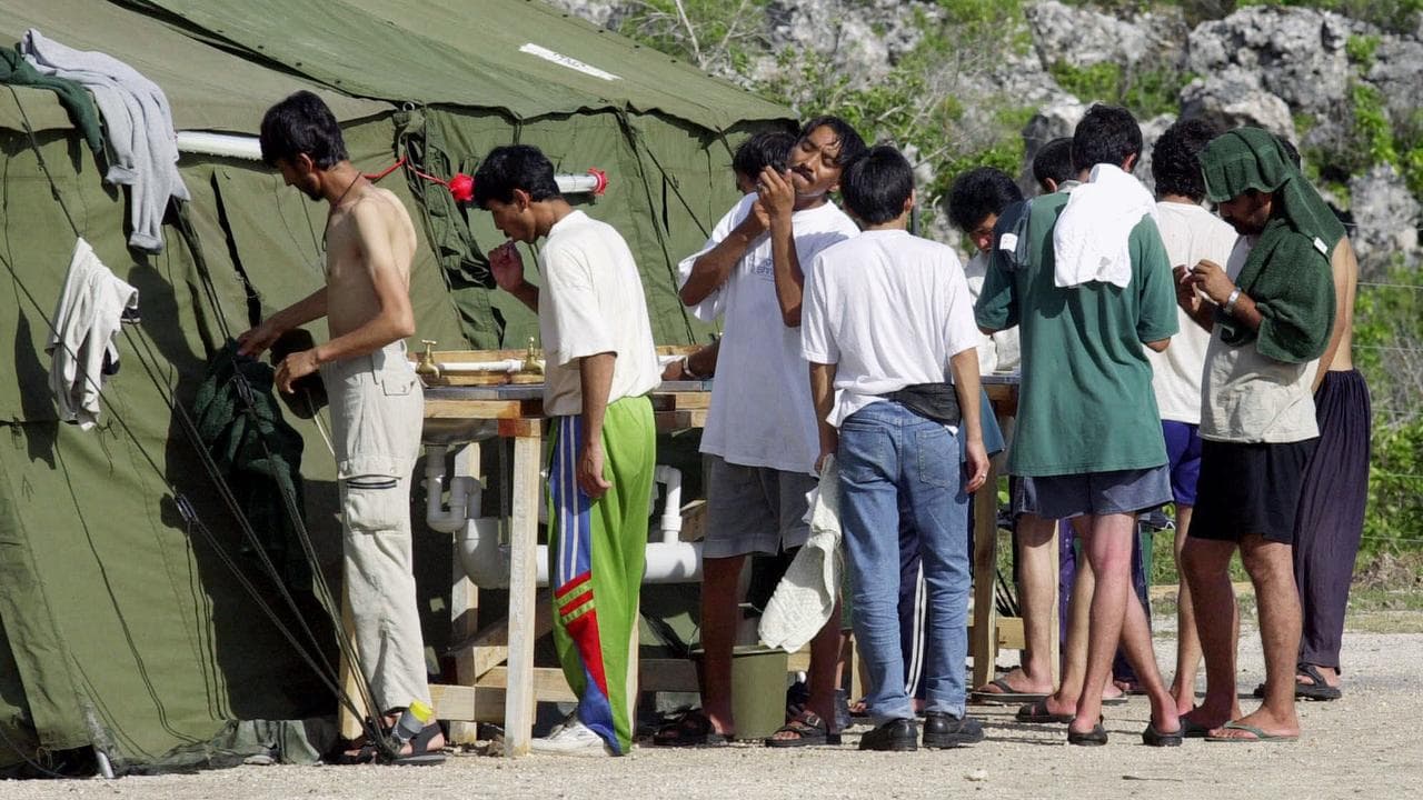 A refugee camp on the Island of Nauru (file)