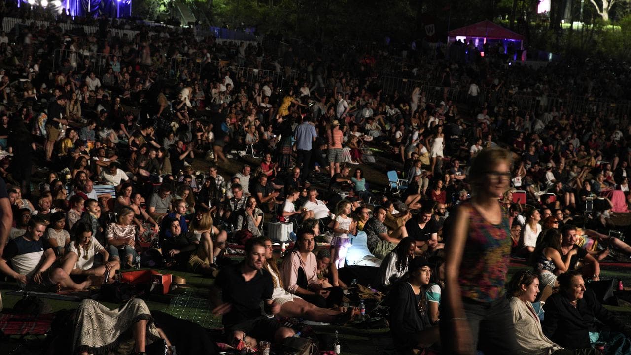 Crowds during Tropfest festival