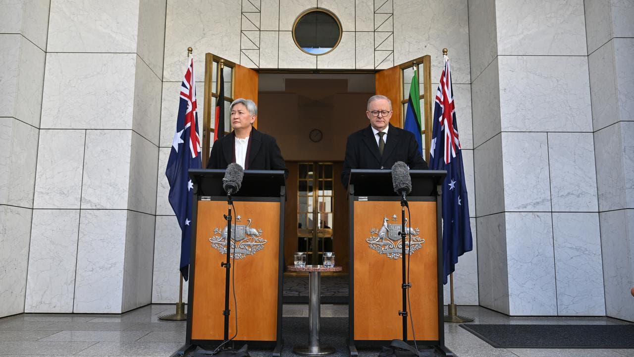 Penny Wong and Anthony Albanese 