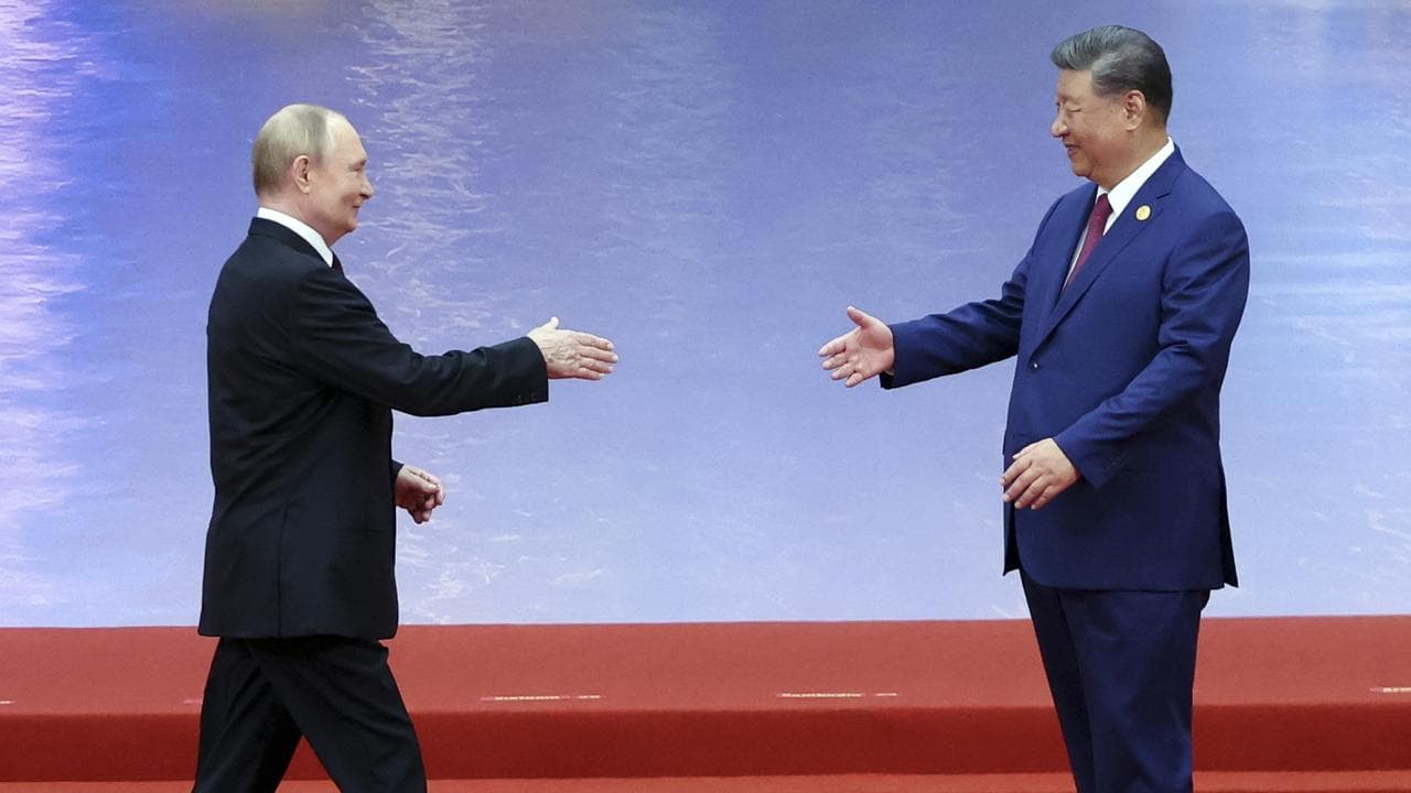 Russia President Vladimir Putin and China's Xi Jinping