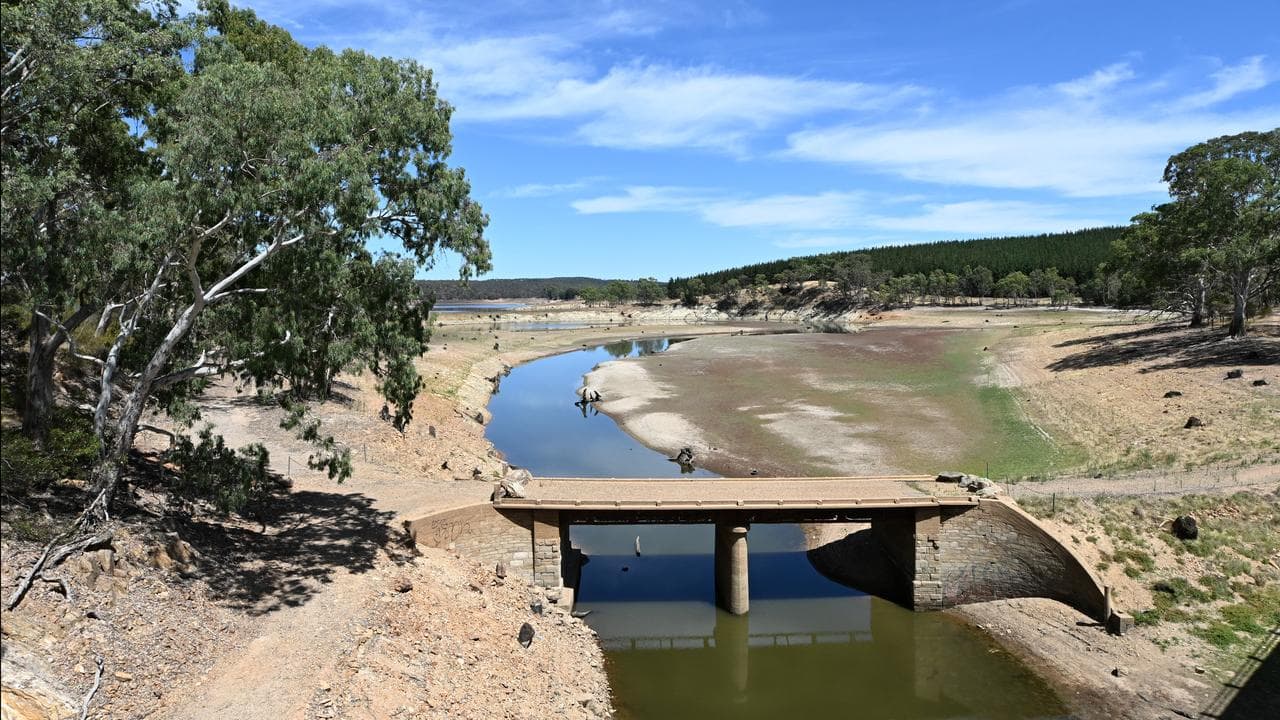 A South Australia reservoir impacted by drought