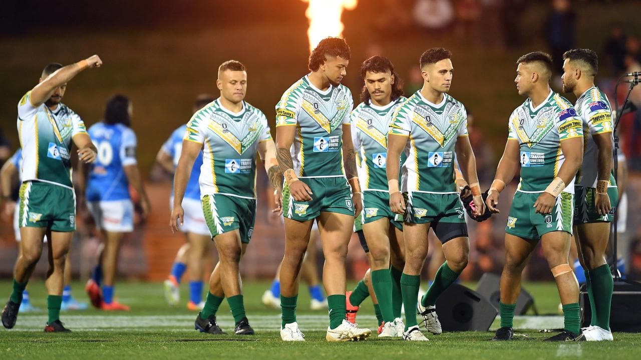 Cook Islands players.