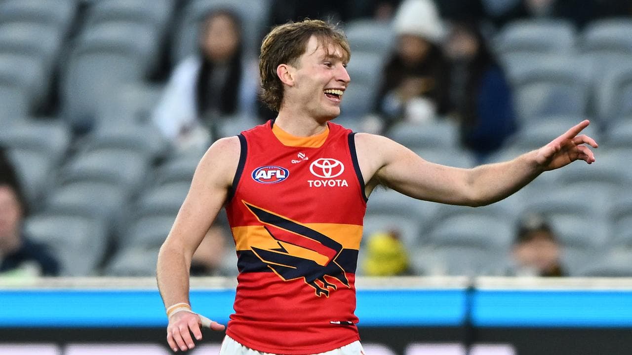 Adelaide's Max Michalanney is back to take on Collingwood.