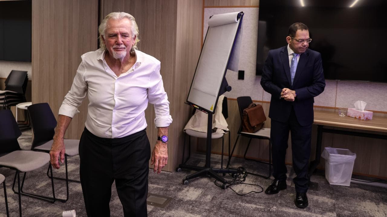 John Woodman speaks to media (file image)