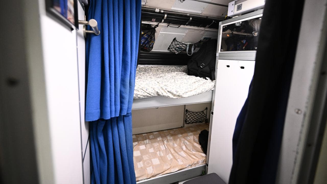 Sleeping quarters in HMAS Farncomb