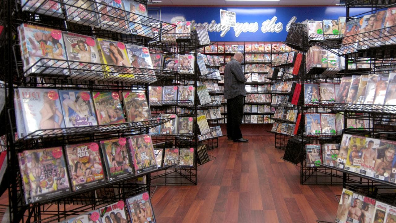 DVDs in a sex shop (file)