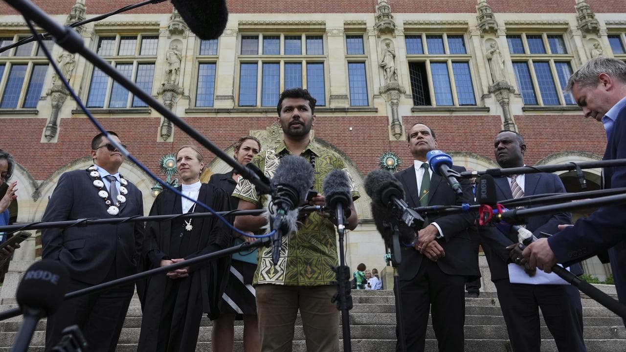 Activist Vishal Prasad at The Hague, Netherlands