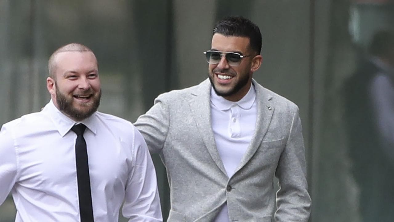 Businessman Adrian Portelli (right)