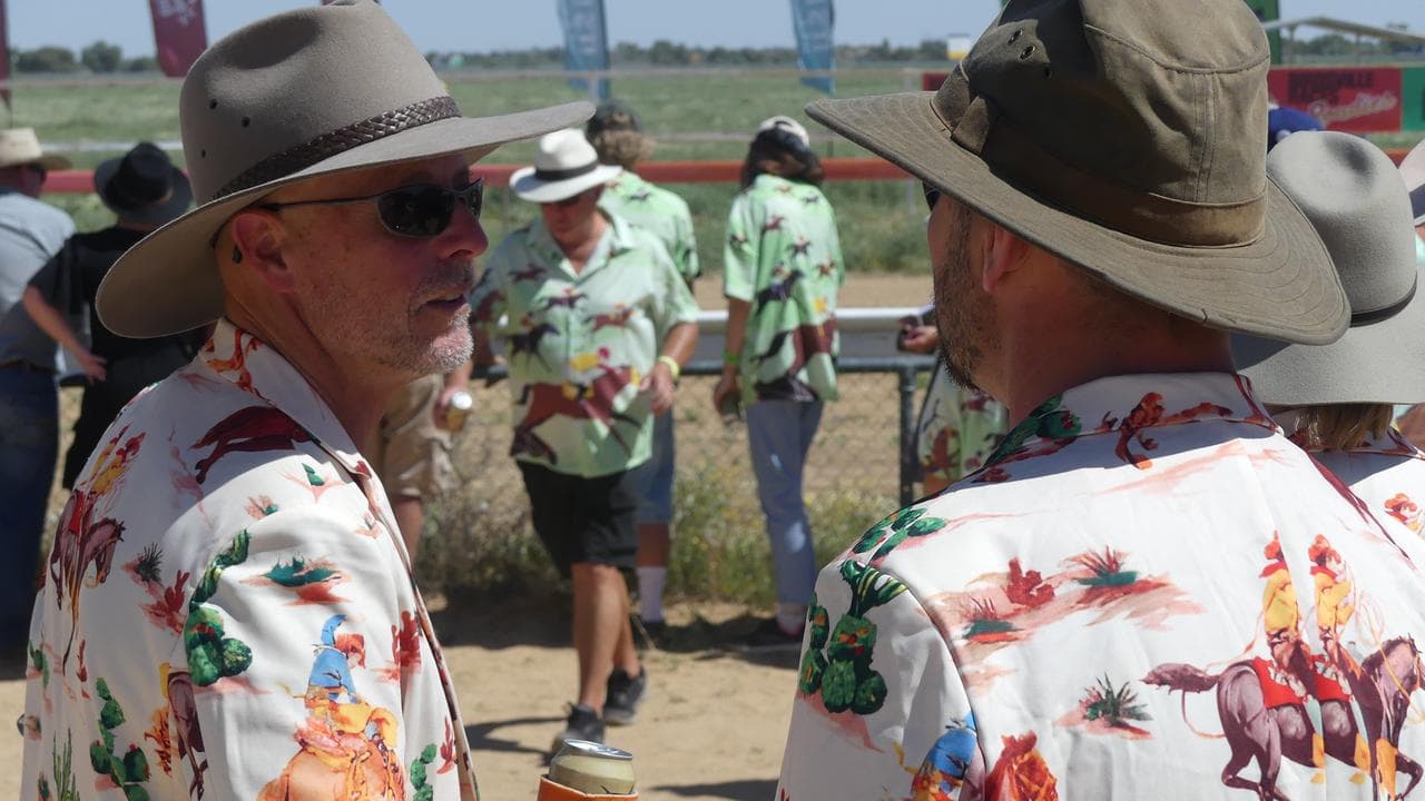Revellers attend the Birdsville Races