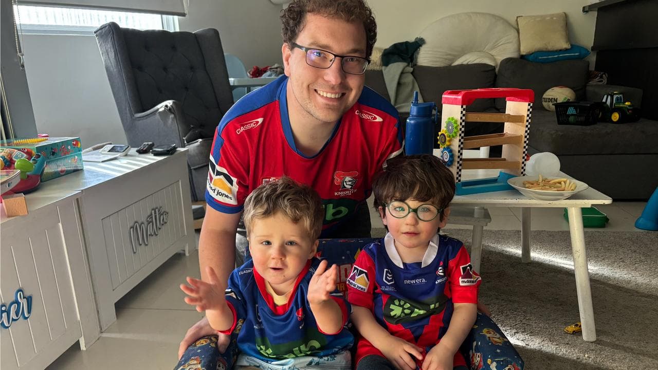 Trent Gallucci with his children