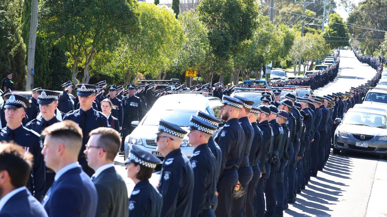Funeral for Senior Constable Vadim De Waart-Hottart in Melbourne