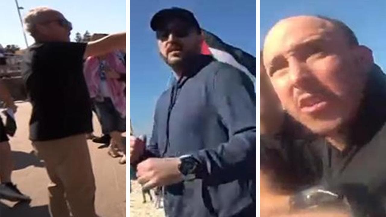 Triptych of three NSW Police supplied images of the men 