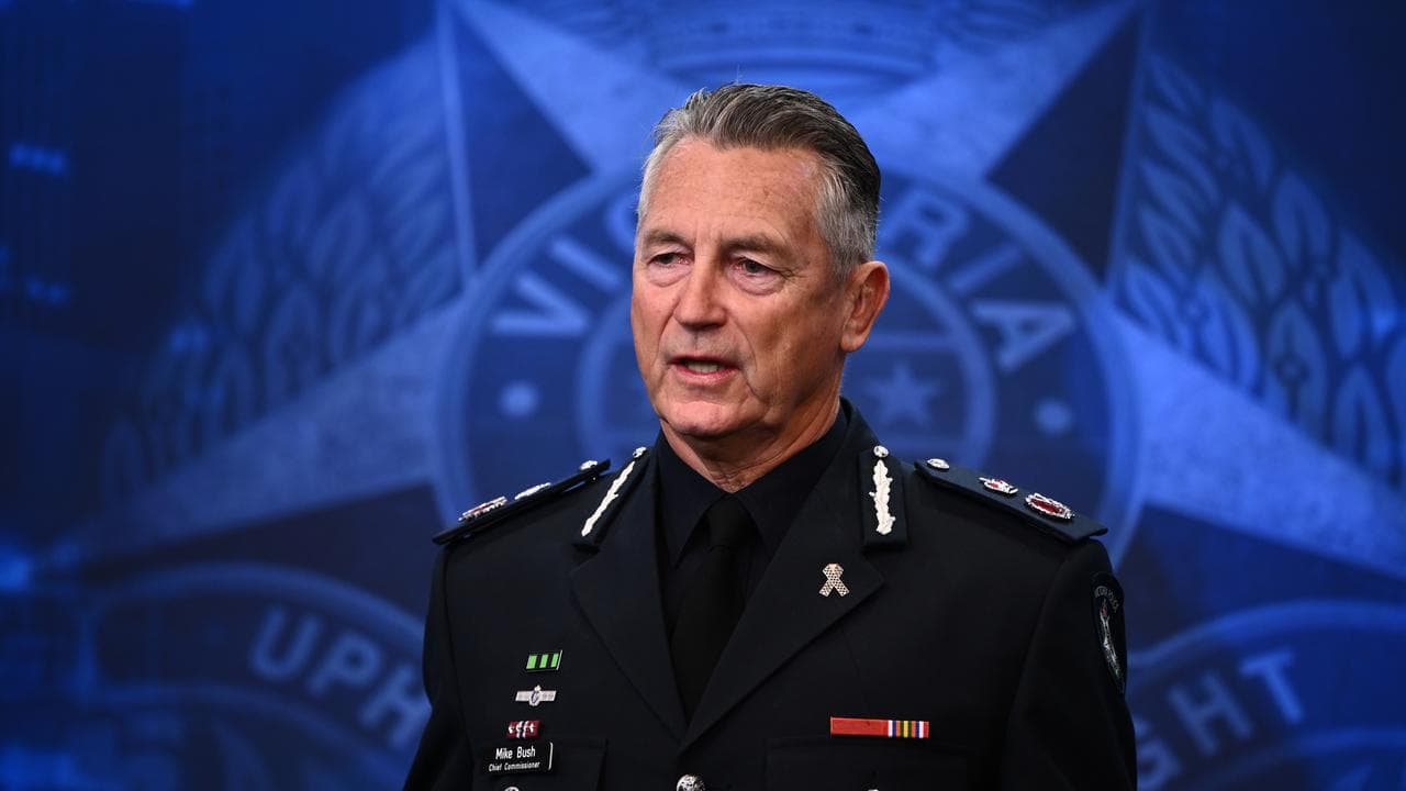 Victoria Police Chief Commissioner Mike Bush