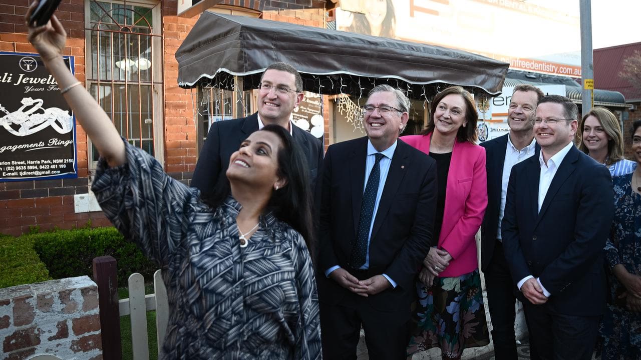 Federal Shadow Attorney-General Julian Lesser and colleagues