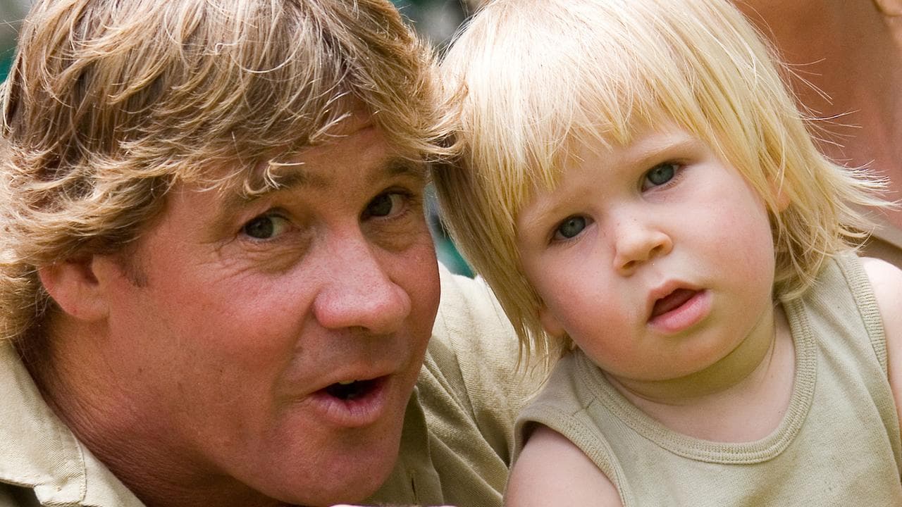 Steve Irwin and son Bob (file image)