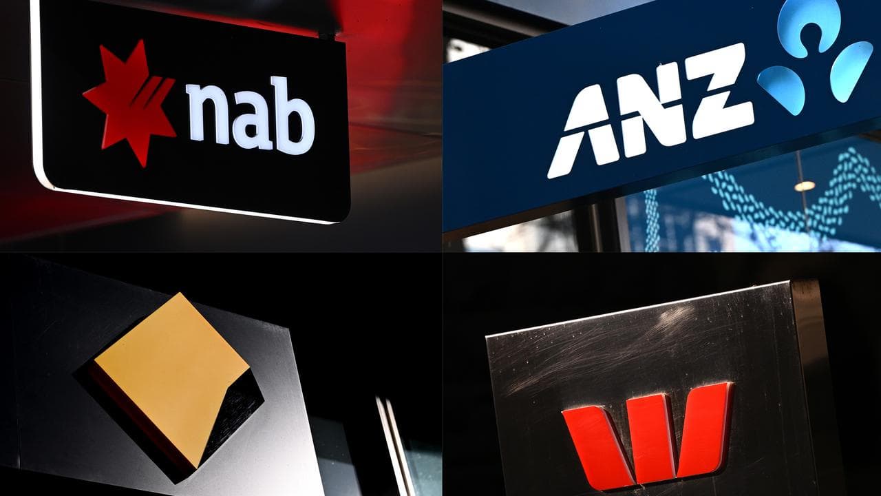 A composite image of signage of the big four banks (file image)