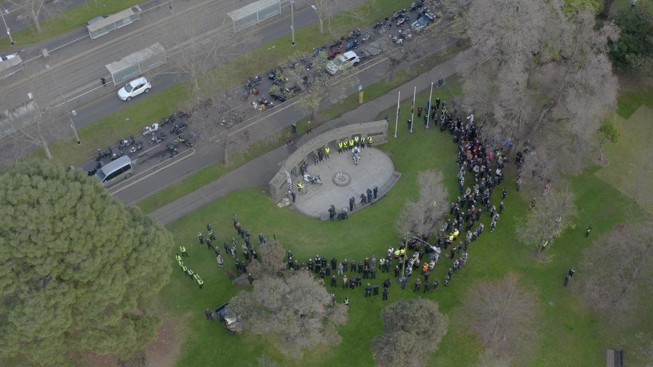 An aerial image of the service