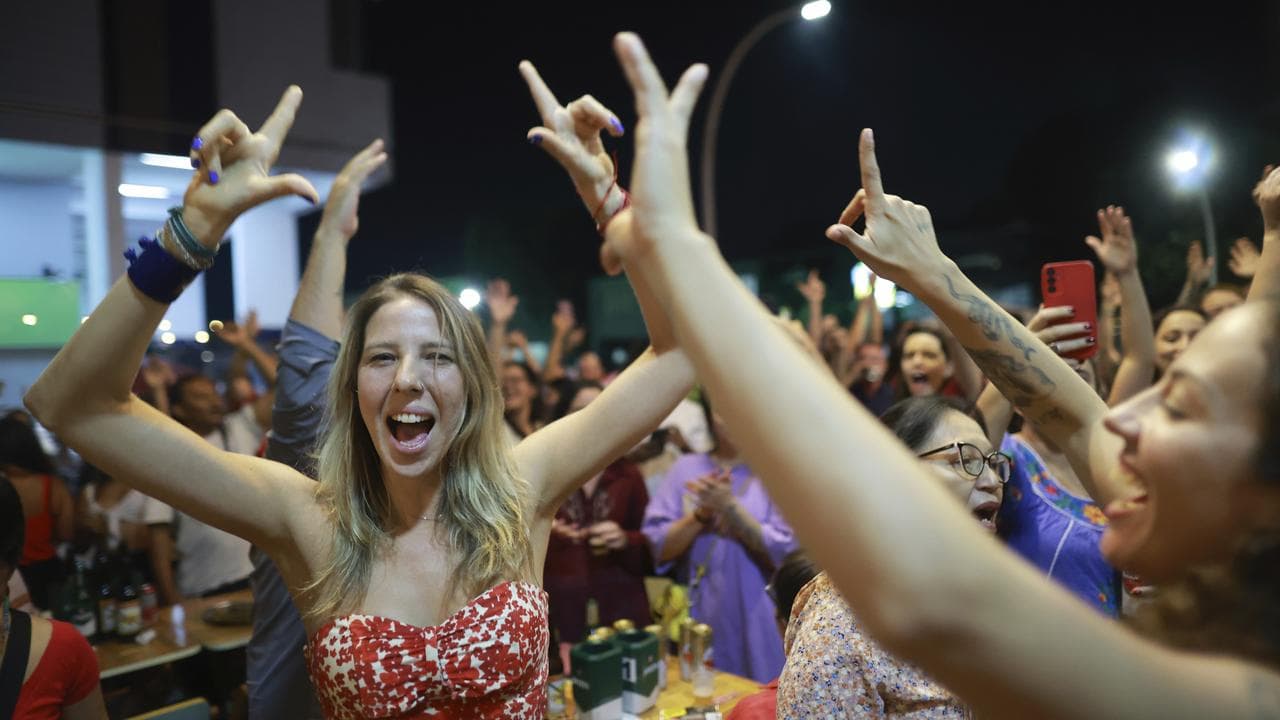 Opponents of former President Jair Bolsonaro celebrate his conviction
