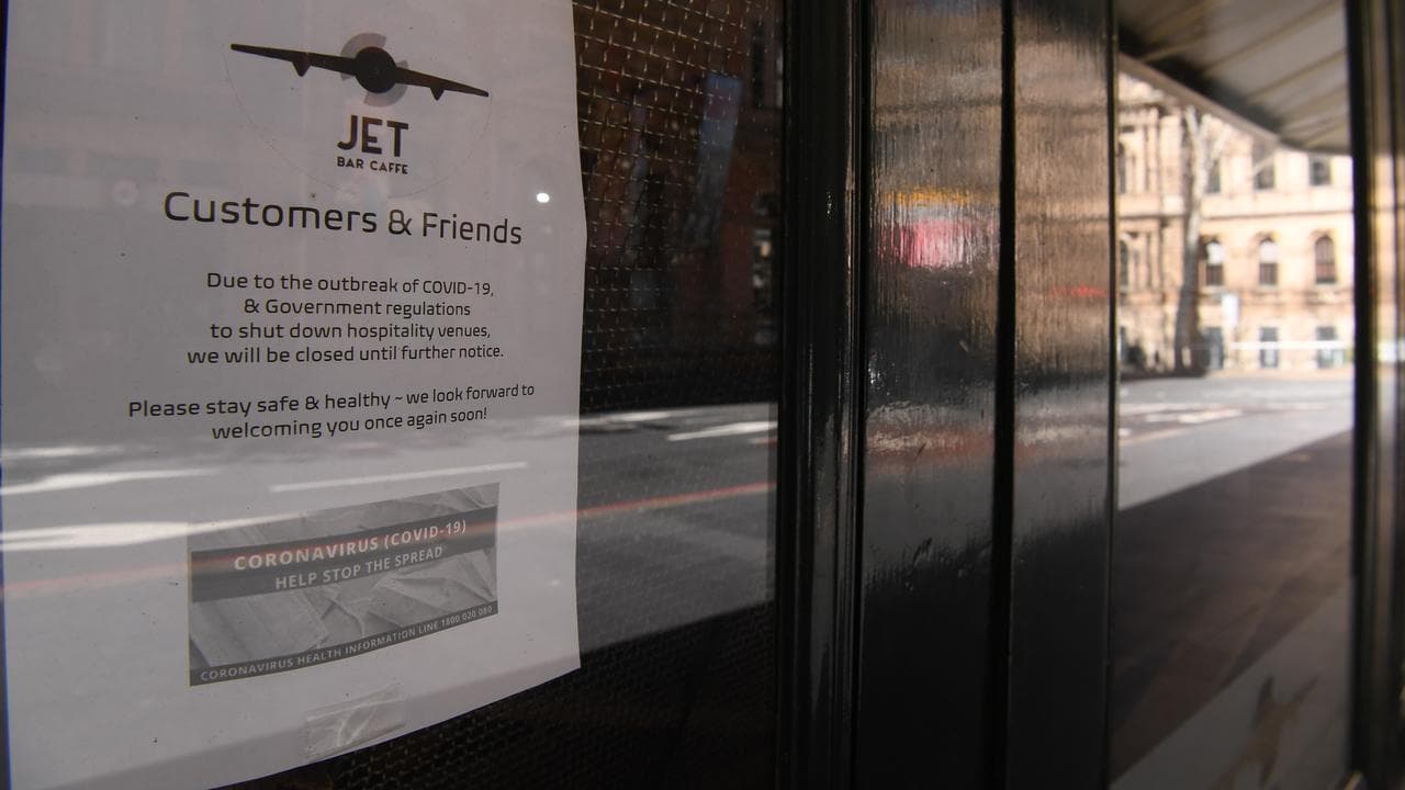 Closed cafe in the Queen Victoria Building in Sydney