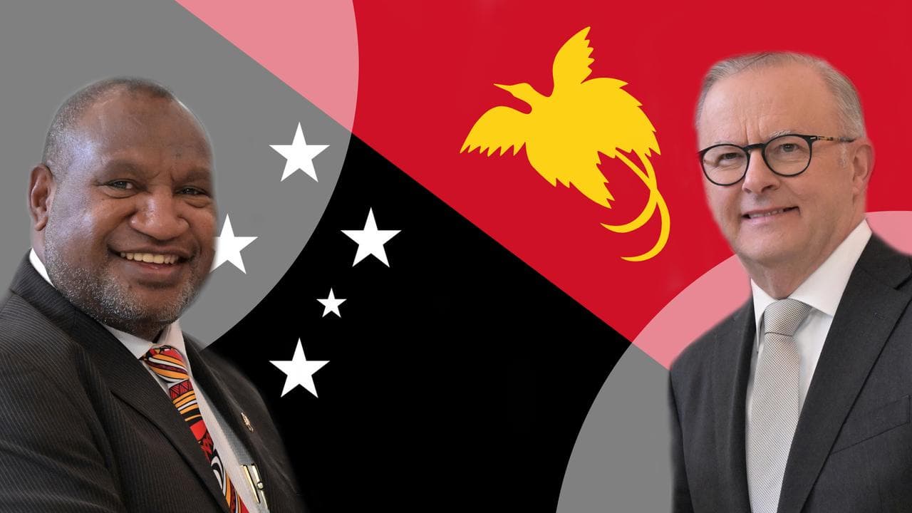 James Marape and Anthony Albanese
