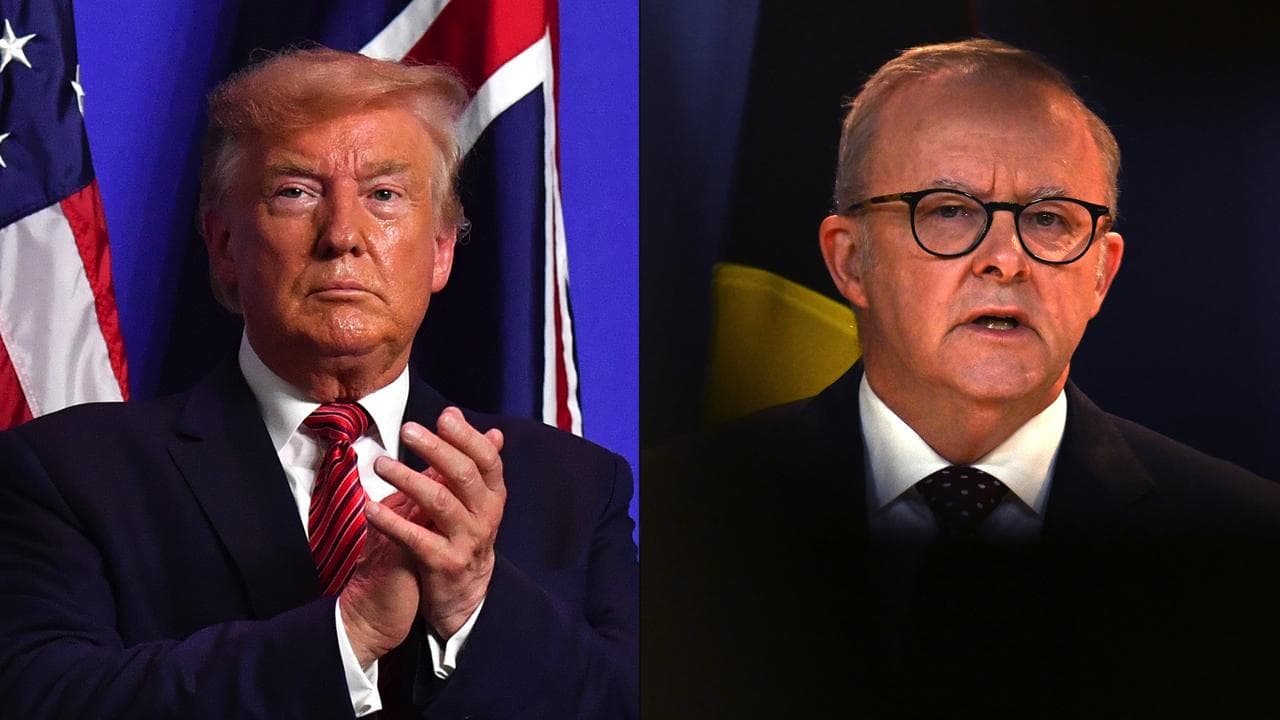 Donald Trump and Anthony Albanese (file image)