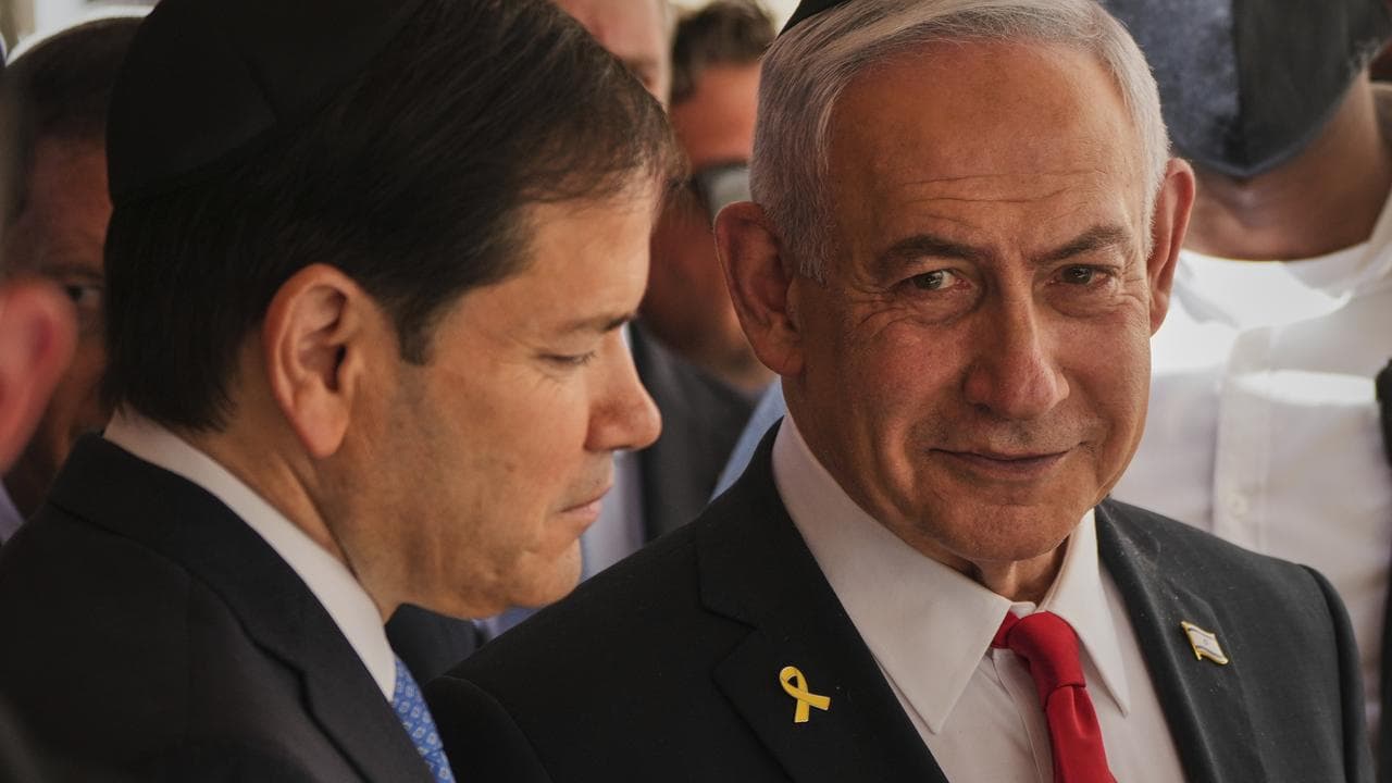Marco Rubio and Israeli Prime Minister Benjamin Netanyahu