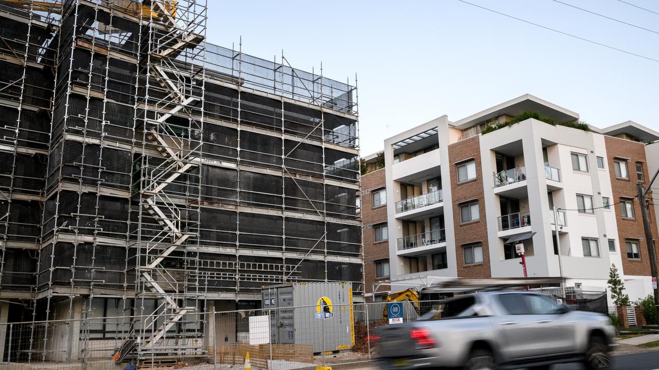 Apartment construction is seen in the suburb of Carlingford
