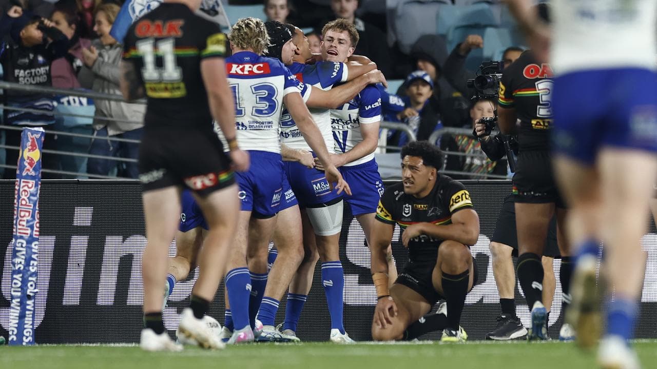 Celebrating Canterbury players.