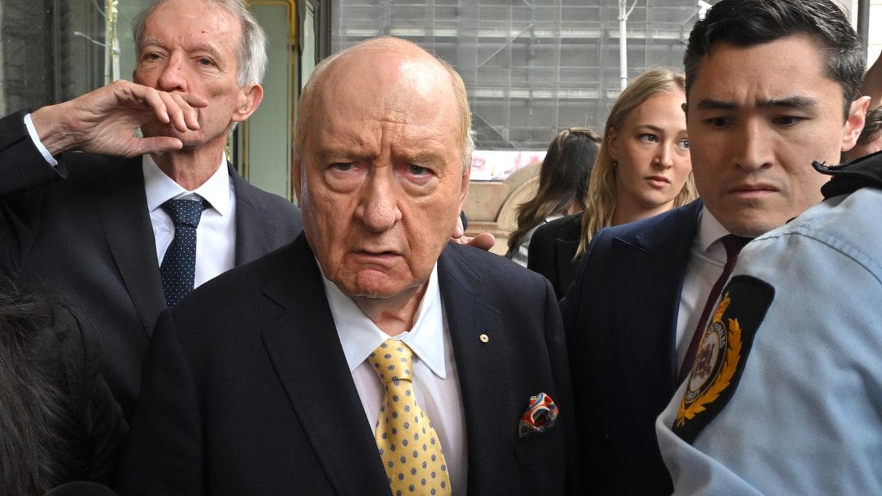 Former radio broadcaster Alan Jones (file)