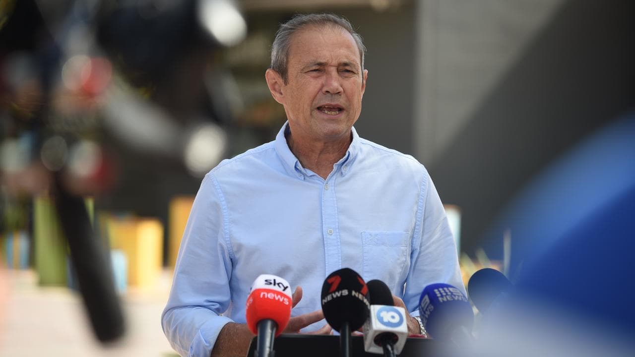 WA Premier Roger Cook speaks to media (file)