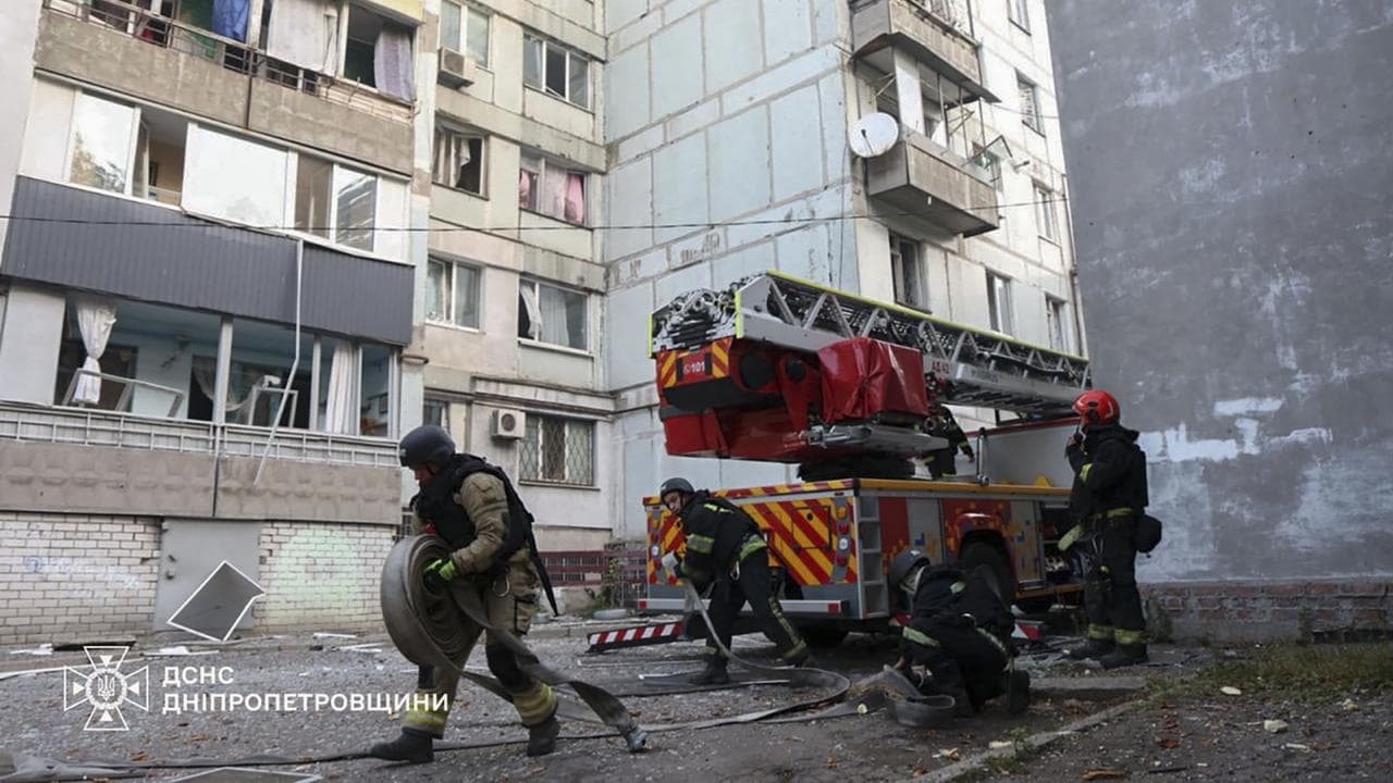 Russian drones hit Ukraine cities