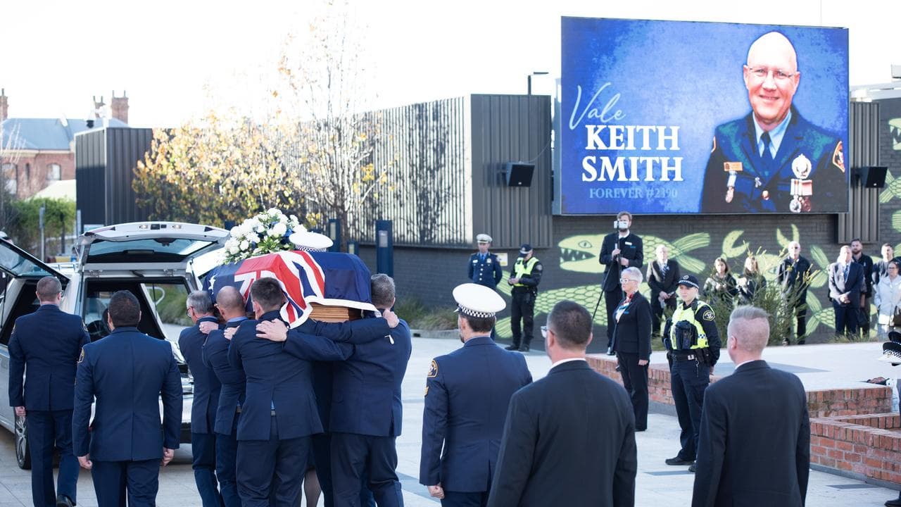 Funeral for Constable Keith Smith in Devonport