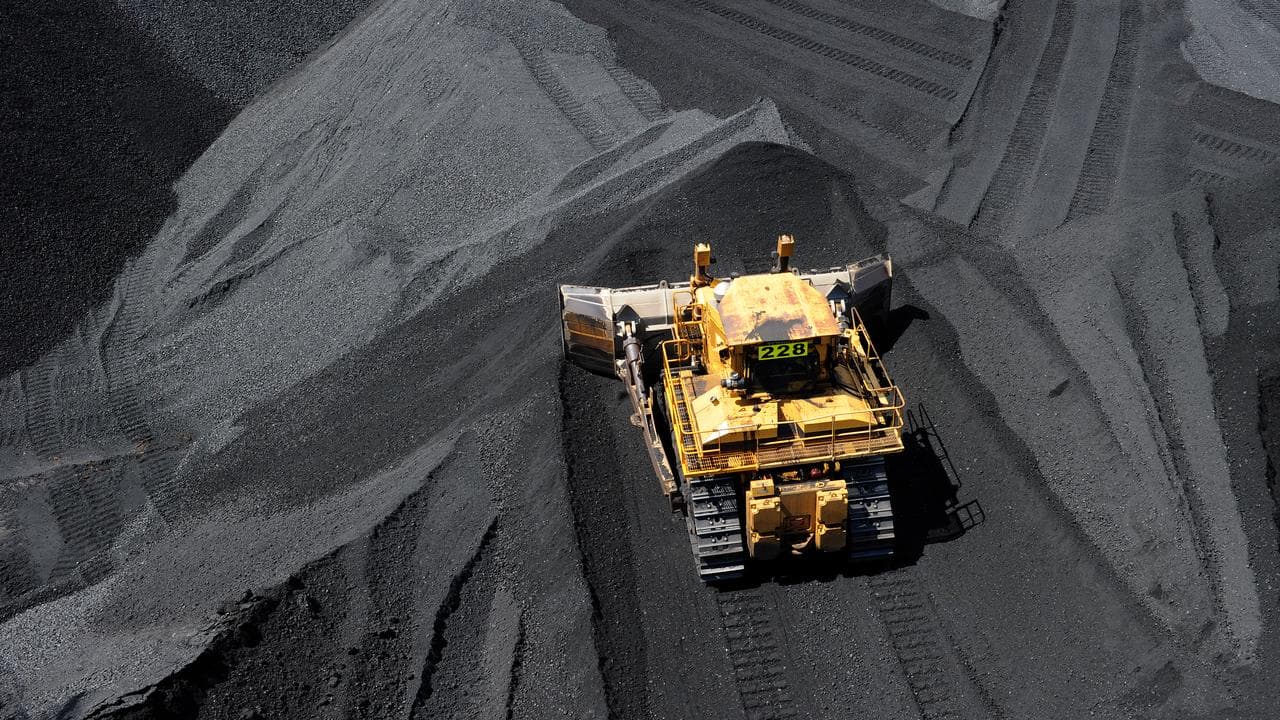 Coal is stockpiled (file image)