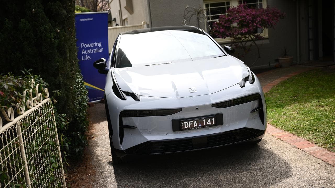 A Zeekr electric car at a home in Melbourne