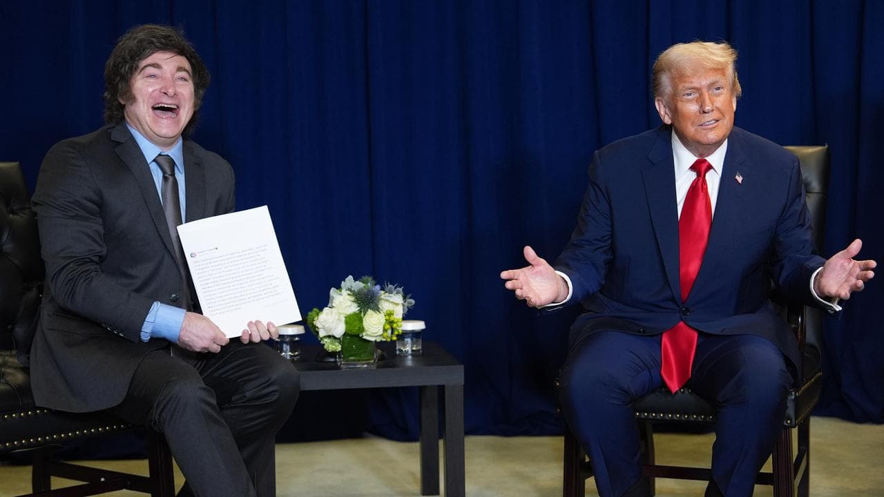 Argentine President Javier Milei and US President Donald Trump