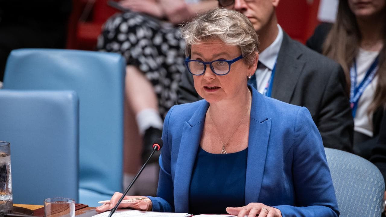 UK Foreign Secretary Yvette Cooper