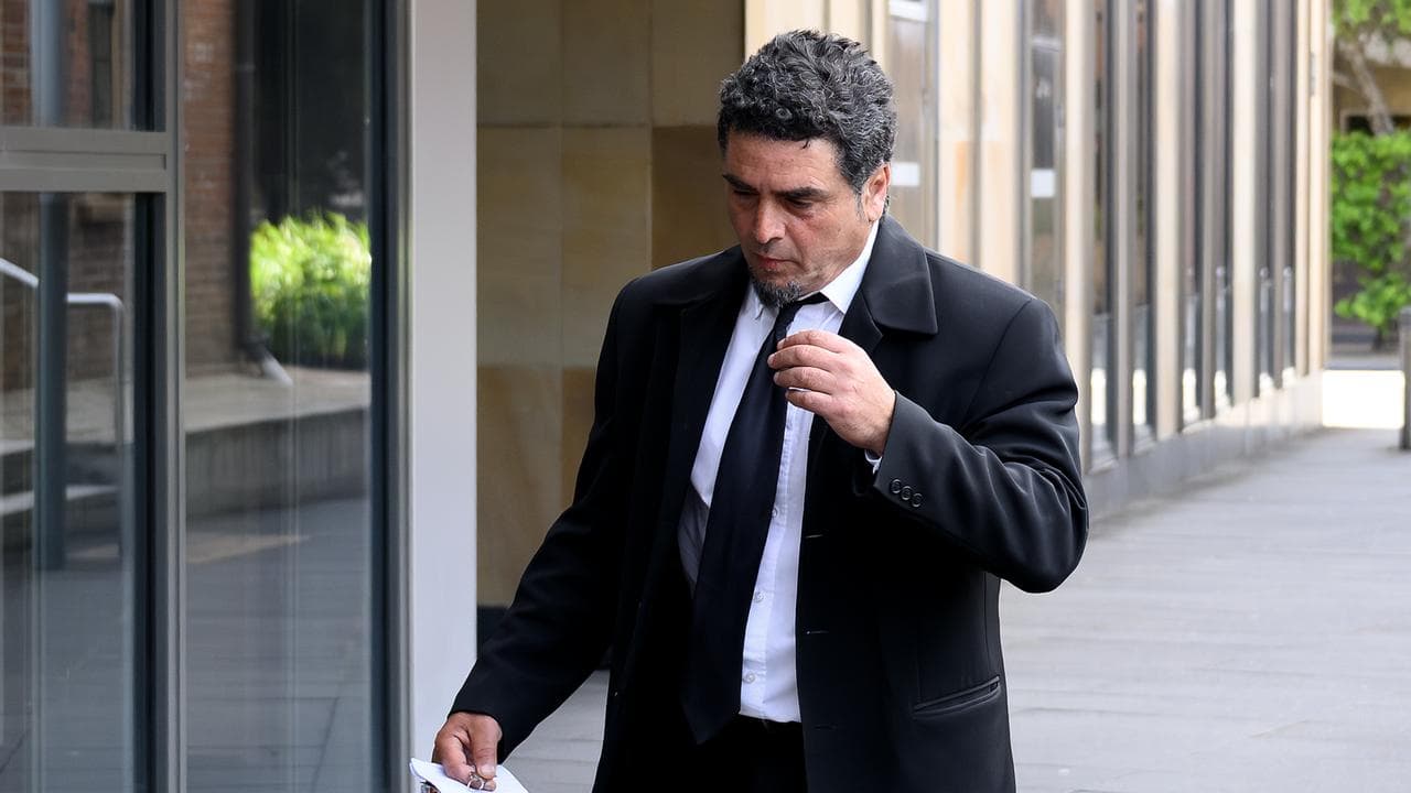 Vasilious Kafataris arrives at the Parramatta District Court