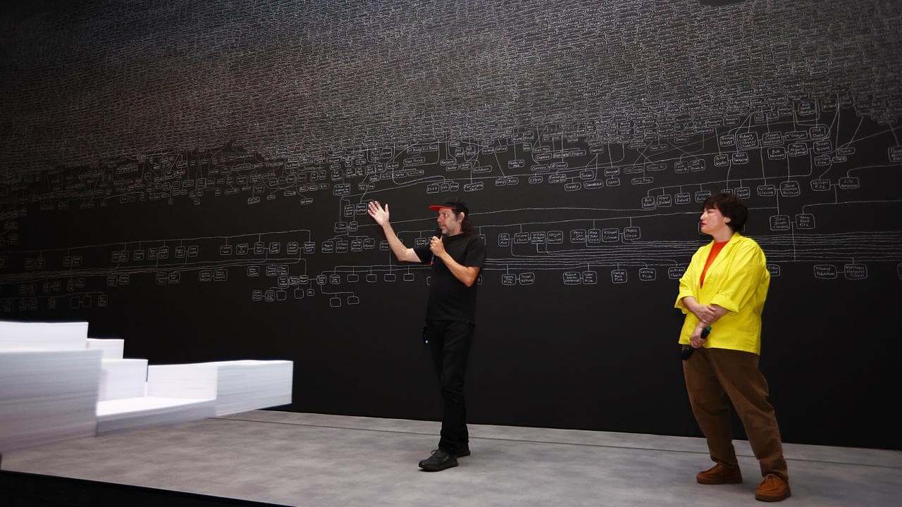 Archie Moore with Ellie Buttrose