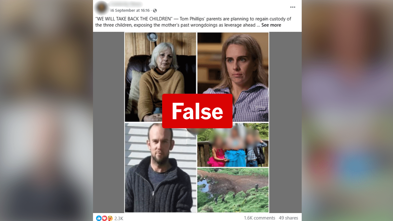 Tom Phillips fake parents post