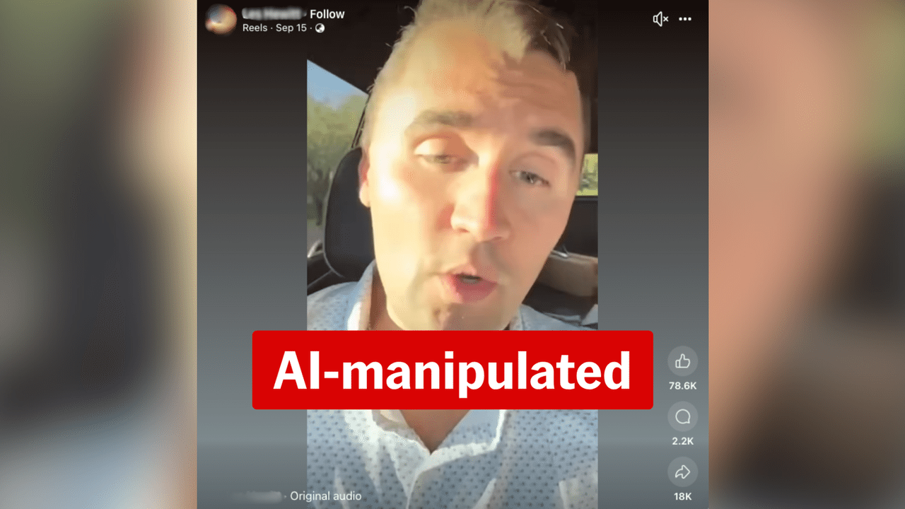 A screenshot of a Facebook video.