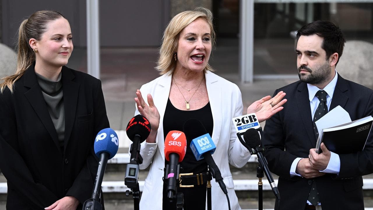 Samantha Lee (centre) and William Zerno (right)