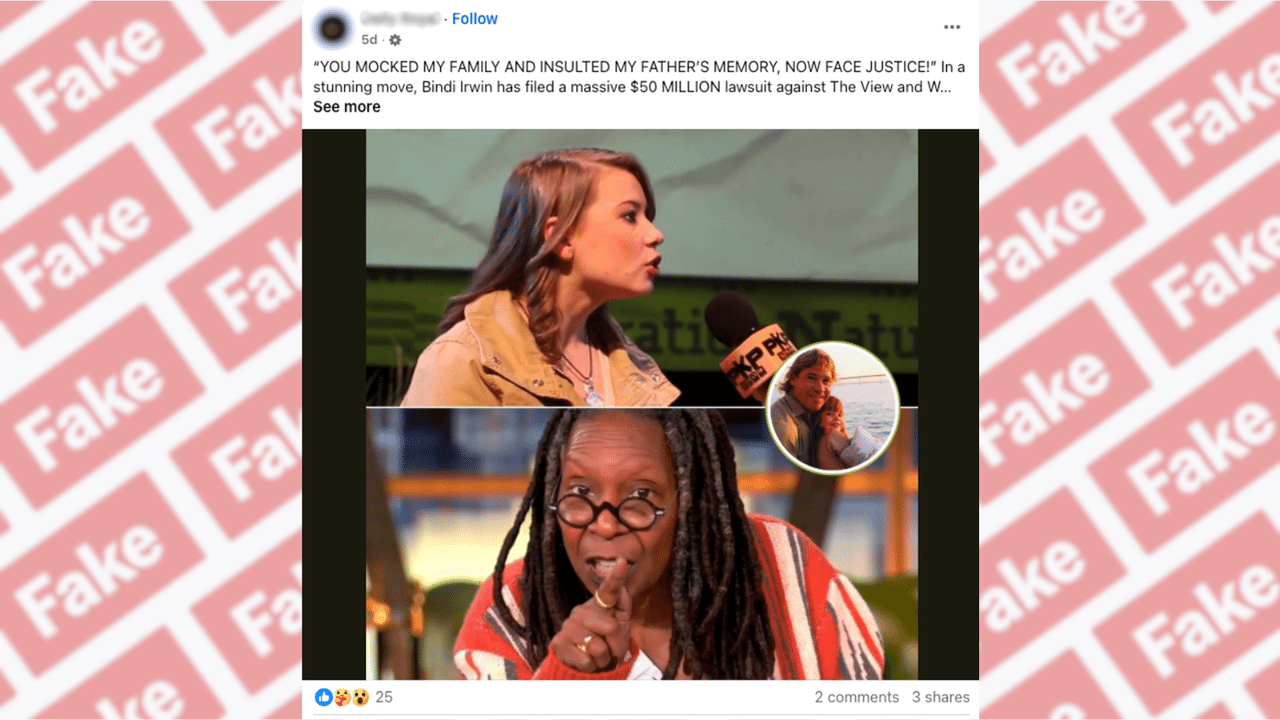 A screenshot of a Facebook post.