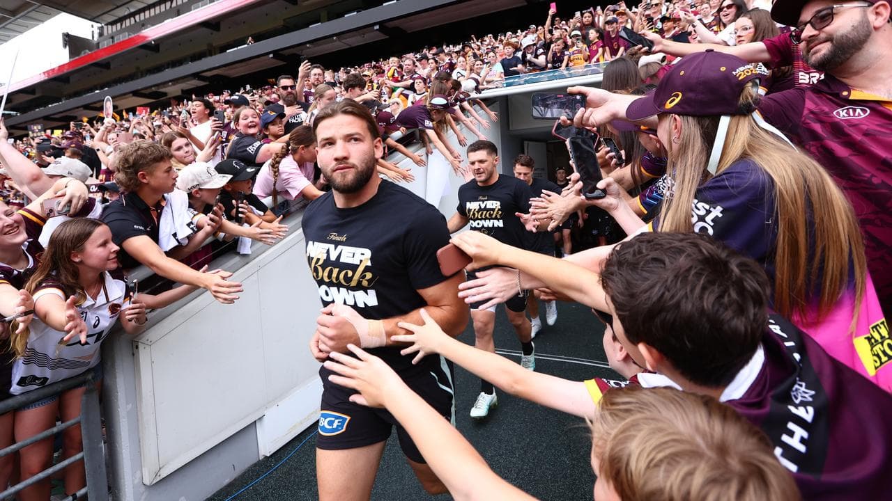 Pat Carrigan received a raucous welcome from fans.