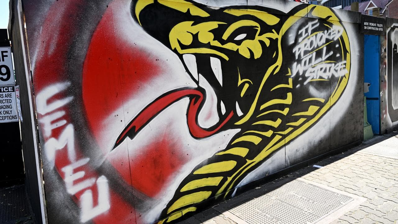 A sign supporting the CFMEU in Brisbane (file image)