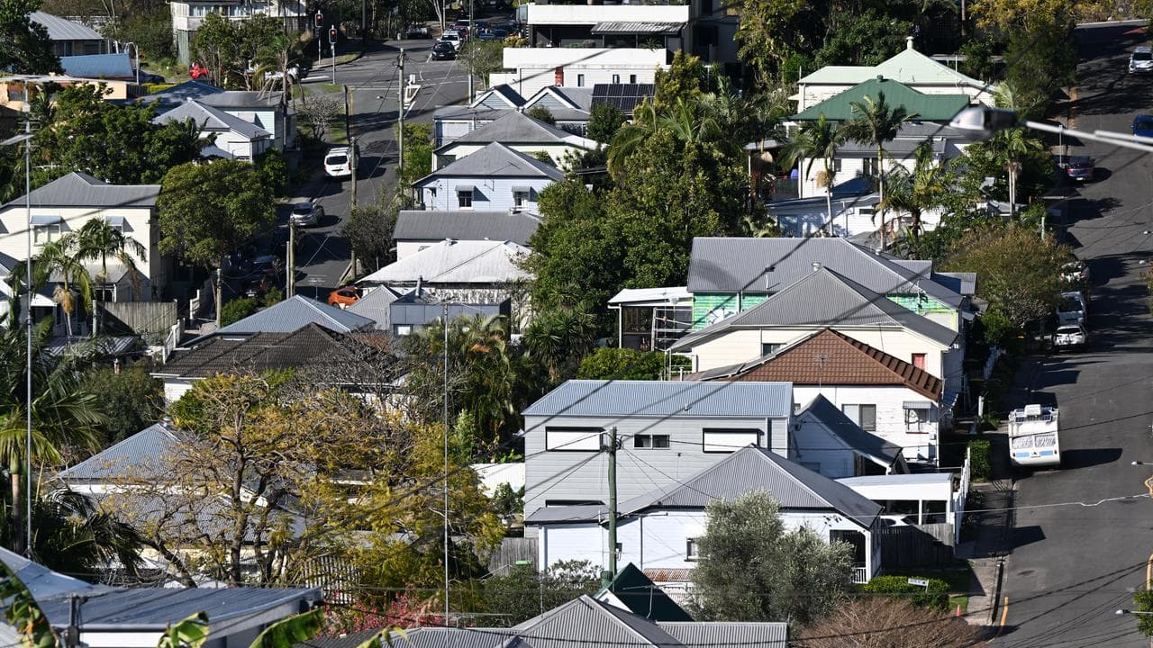 Homes in suburban Brisbane (file image)