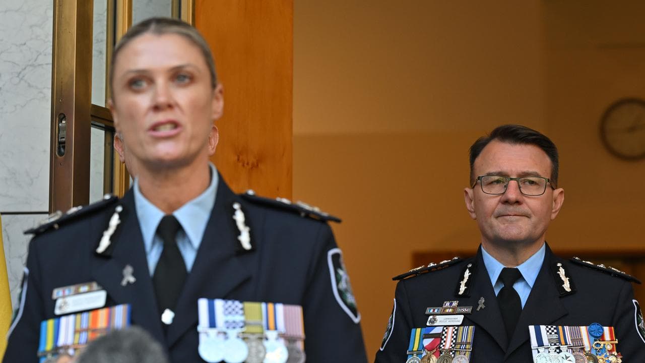 Krissy Barrett and Reece Kershaw