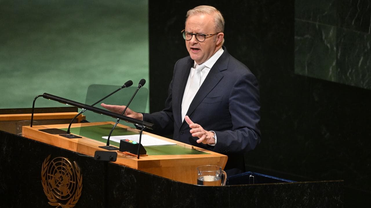 Anthony Albanese at the UN