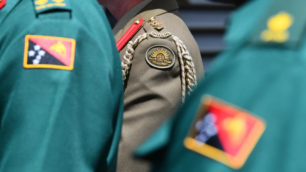 Defence uniforms of Papua New Guinea and Australia (file image)