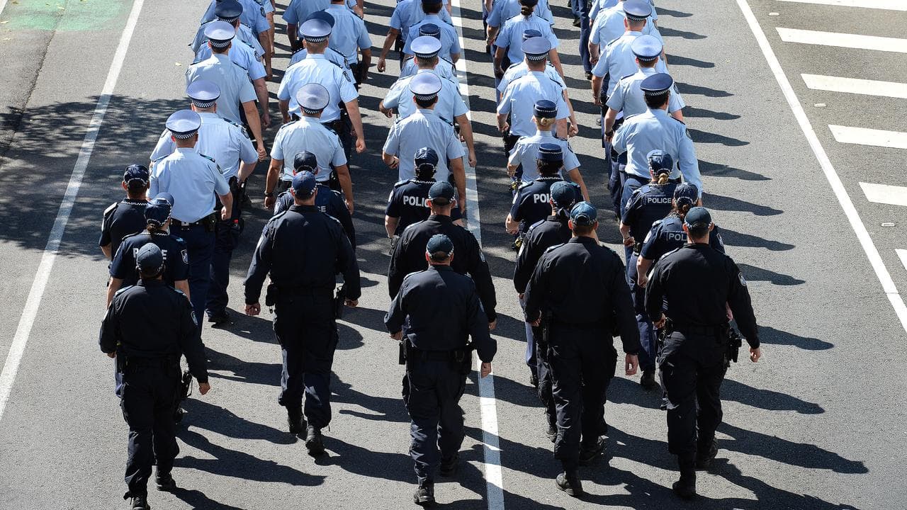 A file photo of police