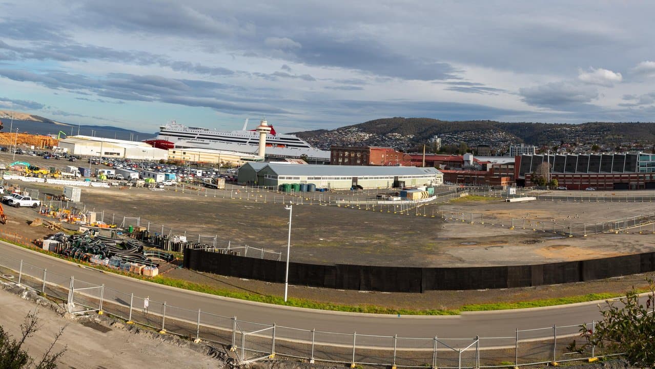 Macquarie Point Stadium site